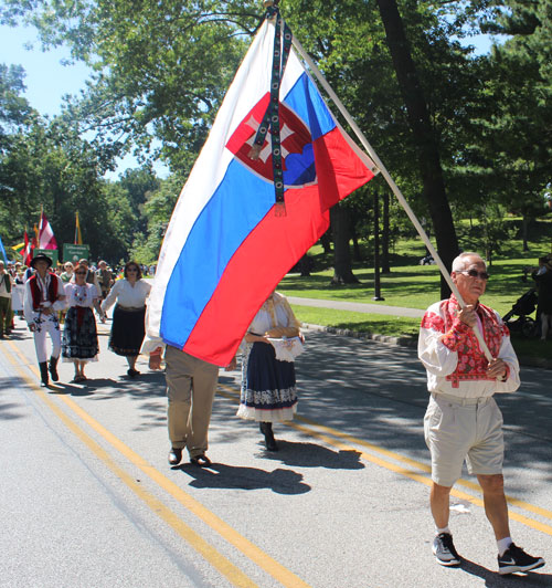 Serbian Garden in the Parade of Flags